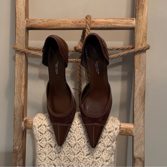 Casual Corner Brown Leather Pumps – Made in Spain |Size 8.5 | Like New in Box - Picture 5 of 5